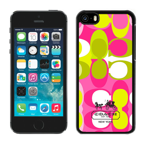 Coach In Signature Multicolor iPhone 5C Cases DRG - Click Image to Close